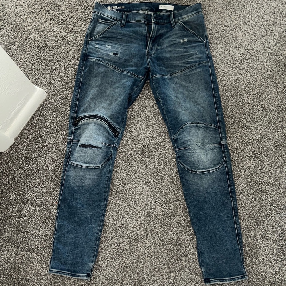 G-Star Men's Dark Blue Skinny Jeans 30/32
